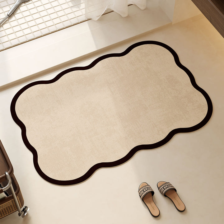 Decorative Scalloped Edge Bath Mat