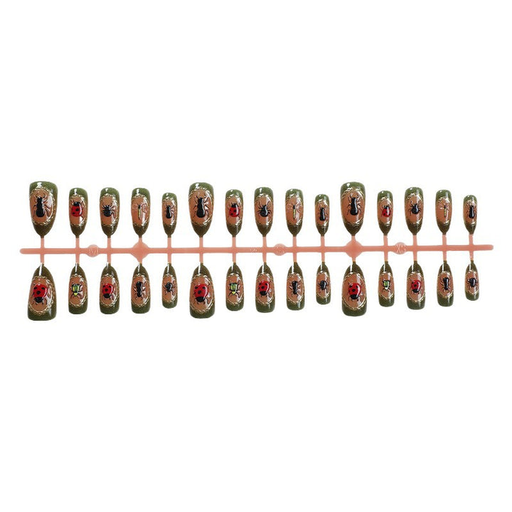 Artistic Insect-Themed Press-On Nail Set kalsten