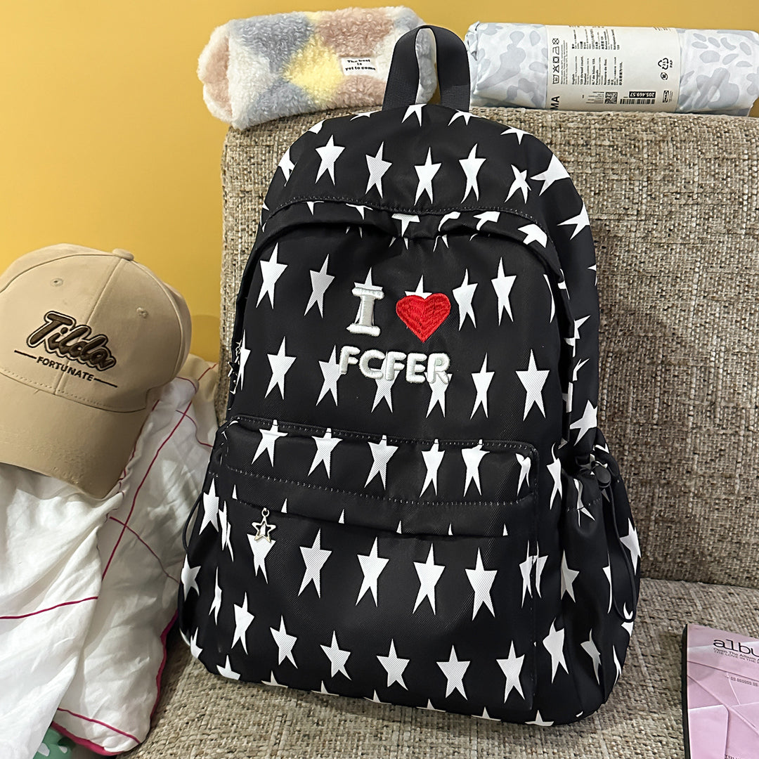 Casual Star-Patterned Backpack Kalsten