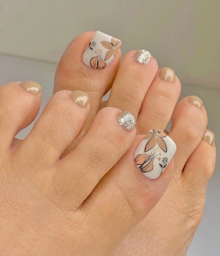 Artistic Toenail Design with Divine Butterfly Design Kalsten