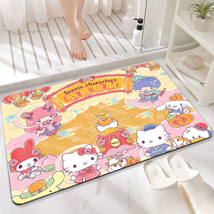 Cartoon Character Memory Foam Bath Mat