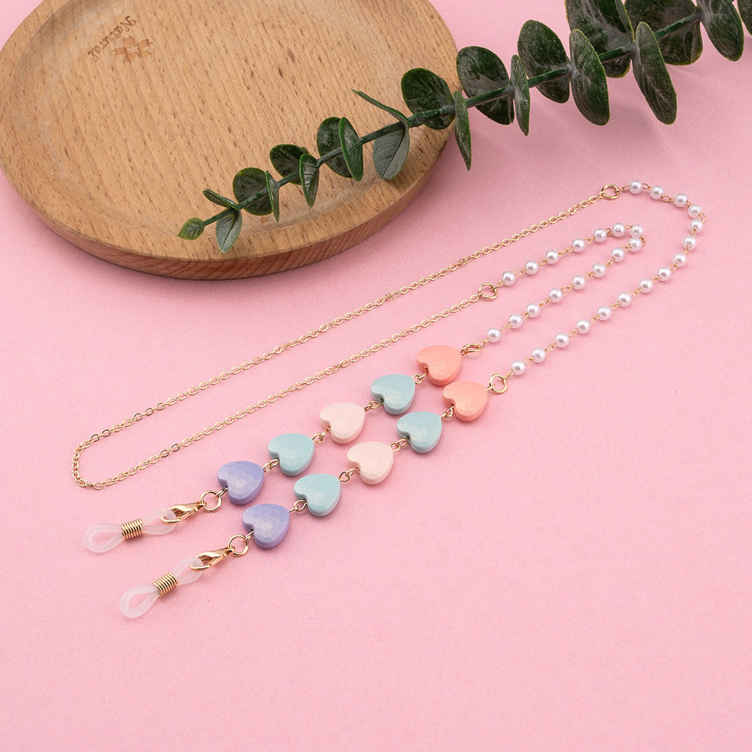 Decorative Heart-Shaped Eyewear Chain Kalsten