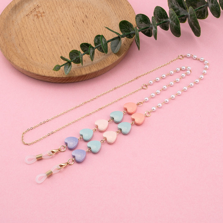 Decorative Heart-Shaped Eyewear Chain Kalsten