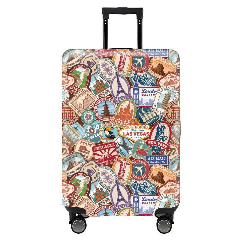 Women hard shell suitcase with stylish flamingo design Kalsten