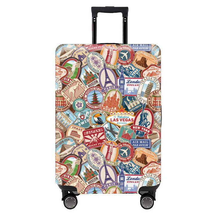 Women hard shell suitcase with stylish flamingo design Kalsten