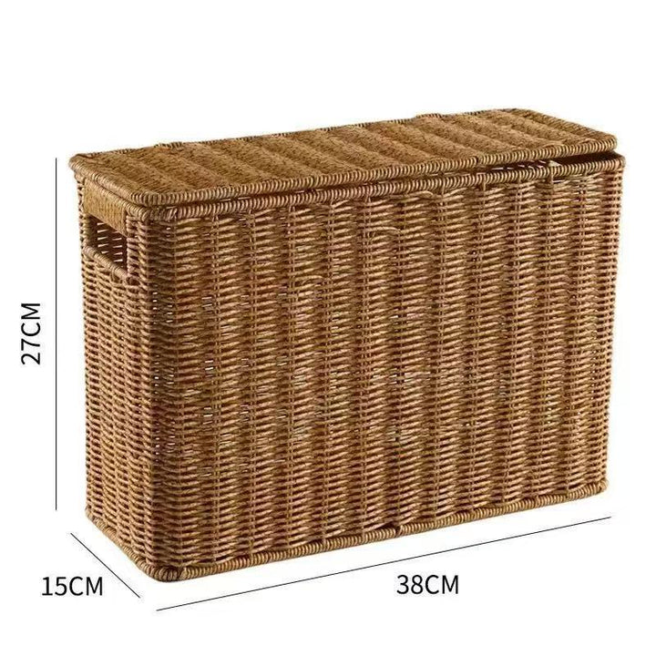Women Multifunctional Rattan Basket with Lid Kalsten