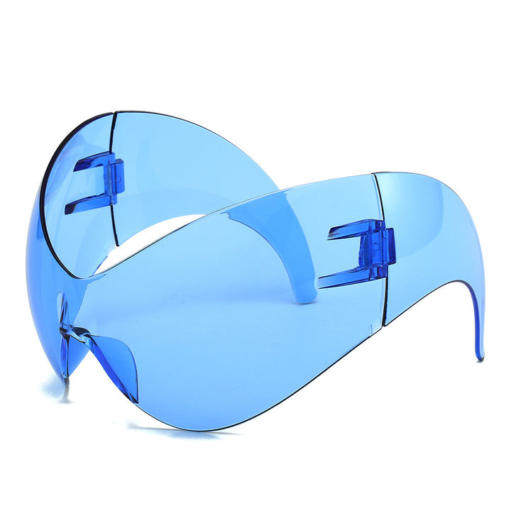 Oversized Futuristic Shield Sunglasses Kalsten