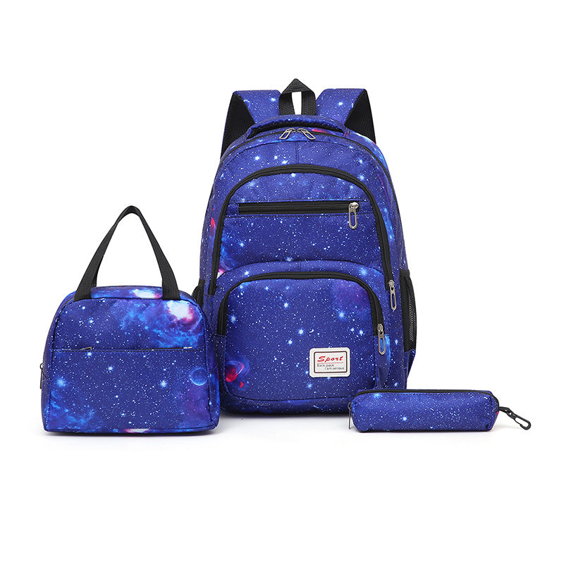 Galaxy pattern school backpack set Kalsten