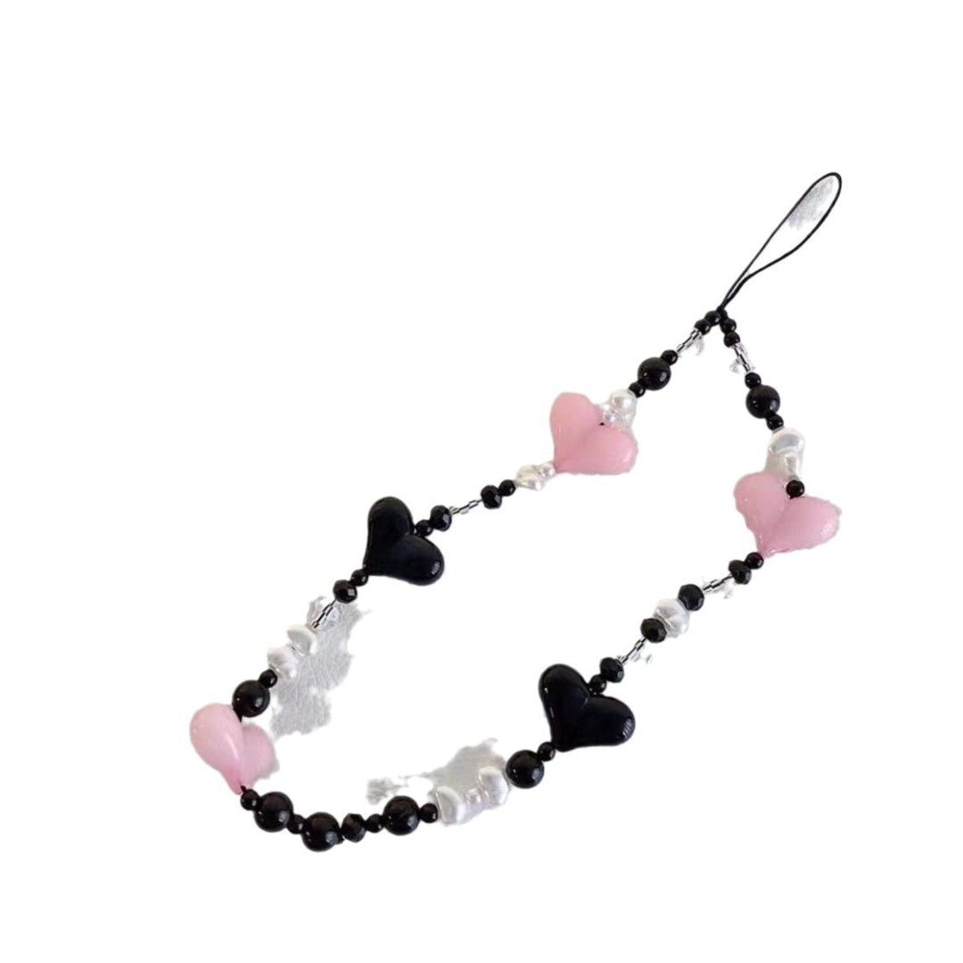 Beaded Heart Charm Eyewear Lanyard Kalsten