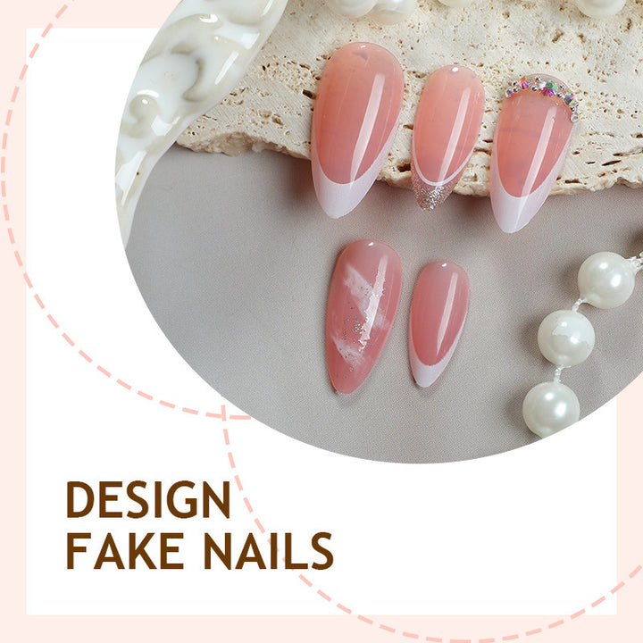 Elegant artificial nail set with delicate accents Kalsten