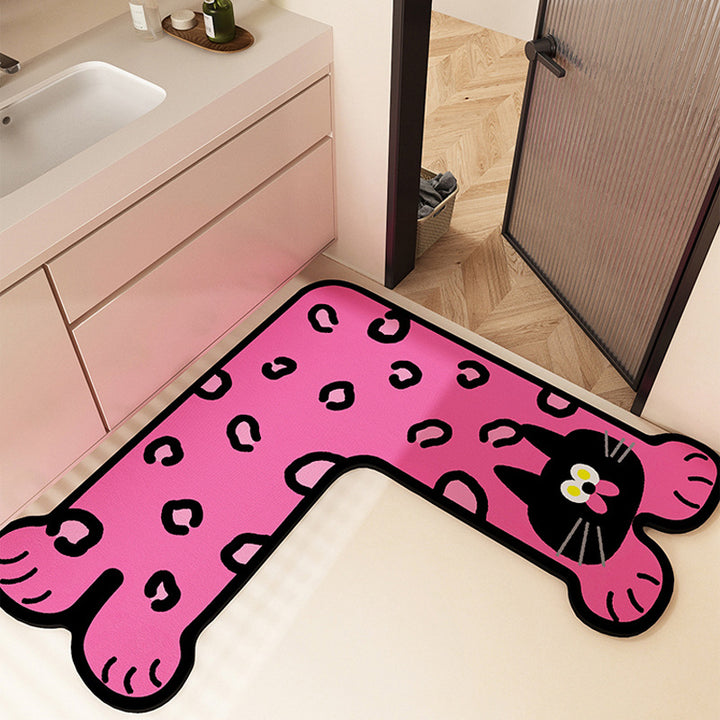Fun-Filled Cartoon-Themed Bath Mat Kalsten