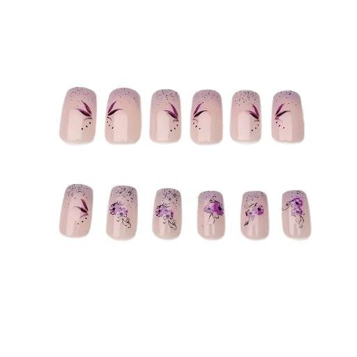 Elegant Floral Design Acrylic Nail Art Enhancements Kalsten