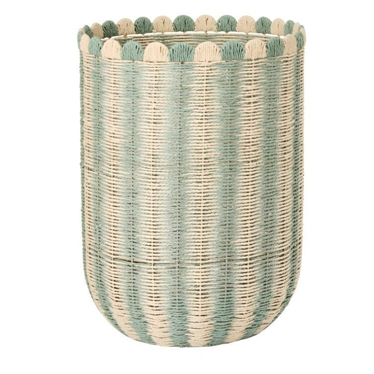Decorative Scalloped Woven Storage Box Kalsten