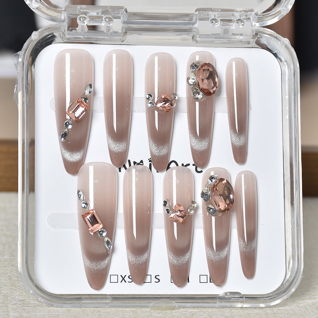 Premium Glamorous Press-On Nail Extensions Kalsten