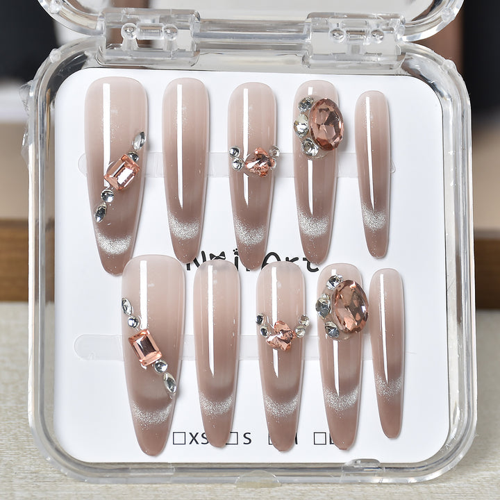 Premium Glamorous Press-On Nail Extensions Kalsten