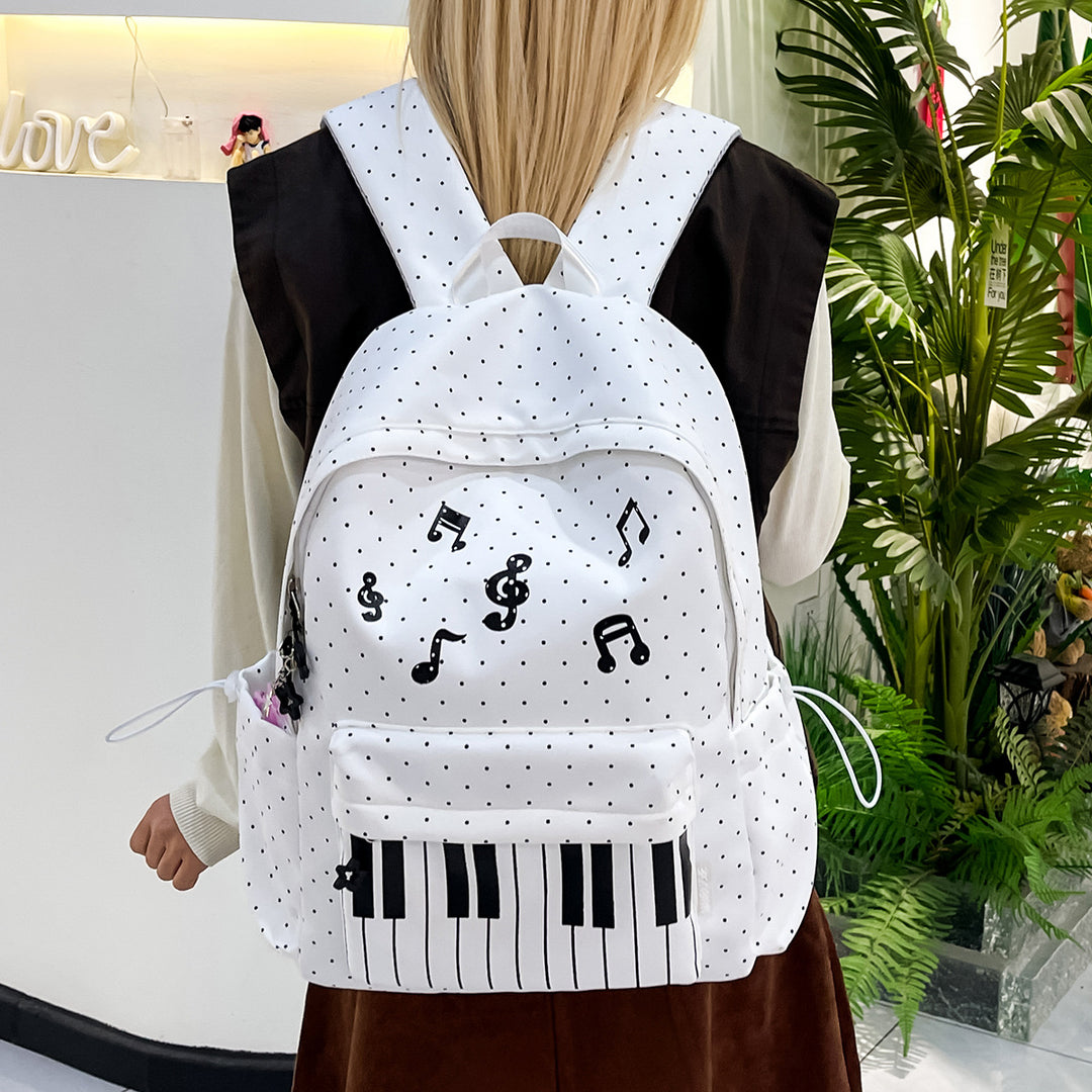 Musical-Themed Graphic Backpack Kalsten