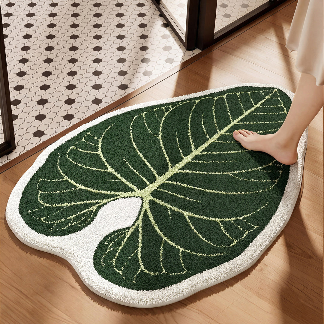 Leaf-Shaped Bath Mat