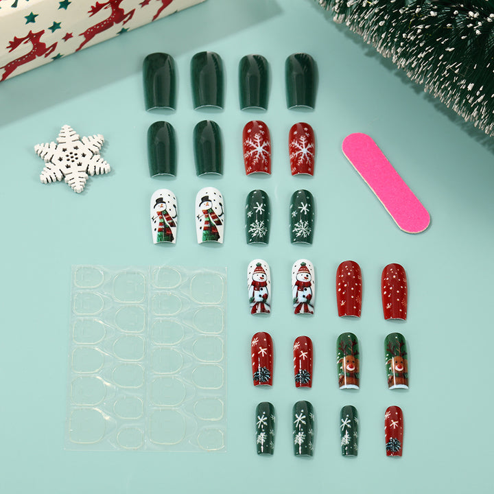 Festive artificial nails with wintry motifs Kalsten