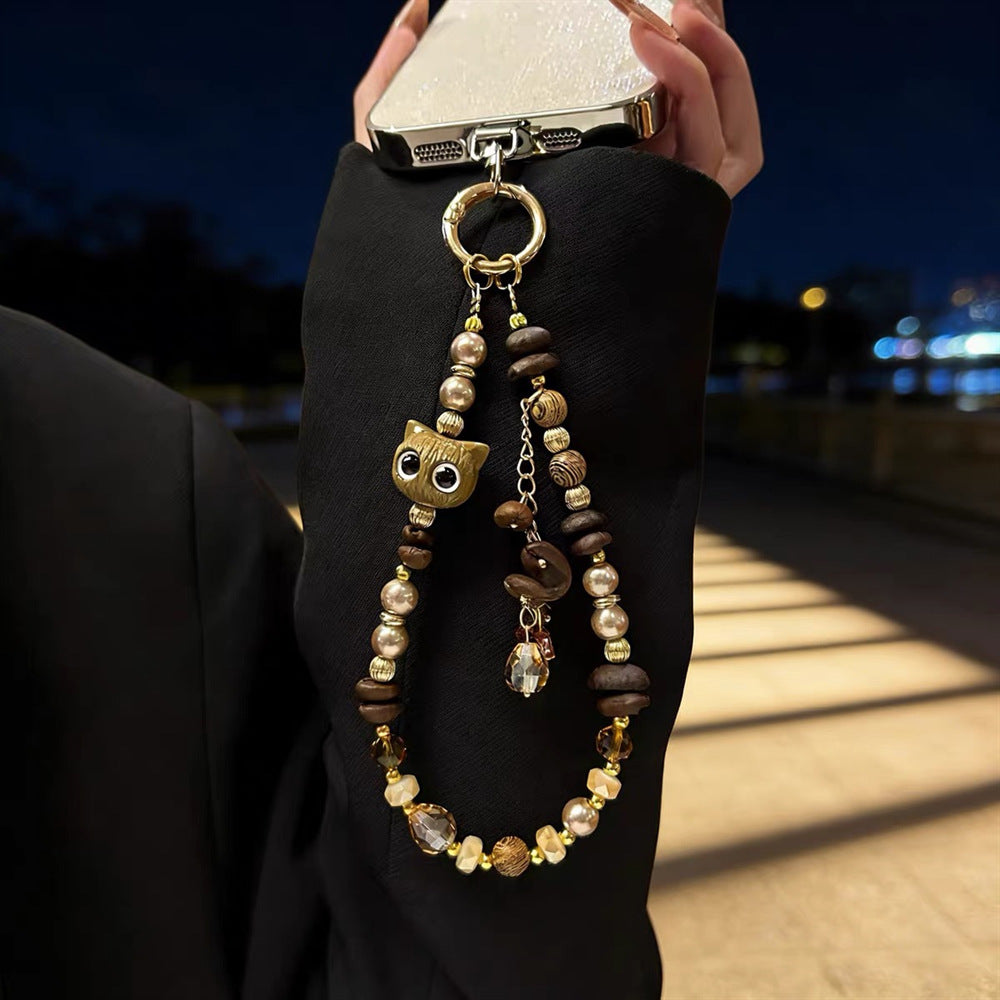 Artistic Beaded Phone Charm Holder Kalsten