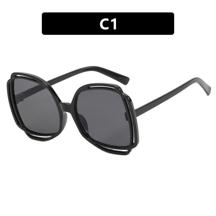 Women's oversized sunglasses in stylish retro design Kalsten