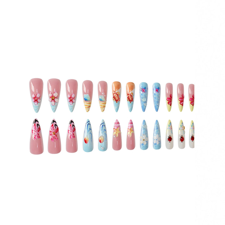 Artistic Sea-Themed Nail Art Kalsten