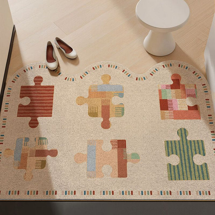 Puzzle Design Area Rug