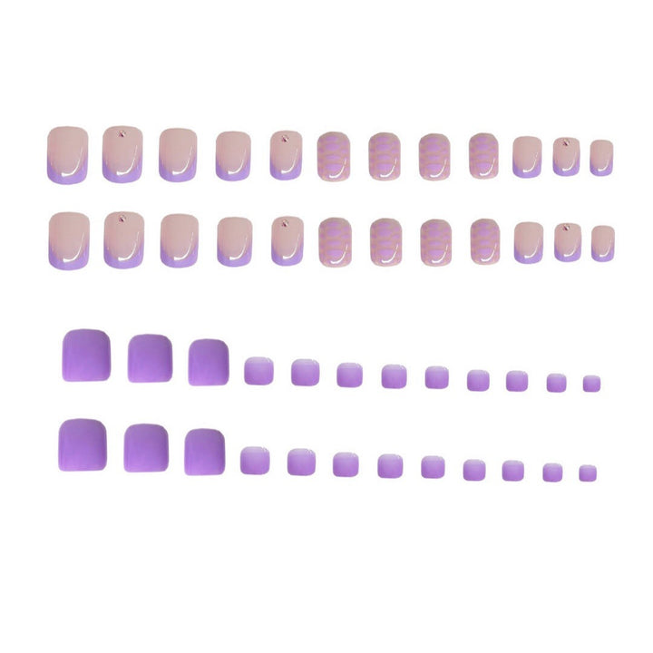 Patterned Press-On Nail Art Kalsten