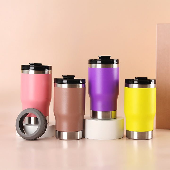 Women Insulated Travel Mug with Non-Slip Silicone Ring Kalsten