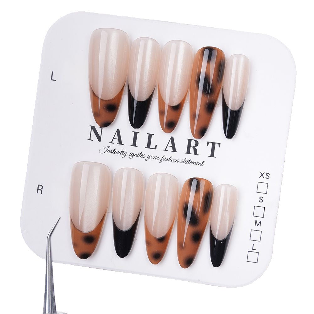 Creative Glittery Star-Themed Press-On Nails Kalsten