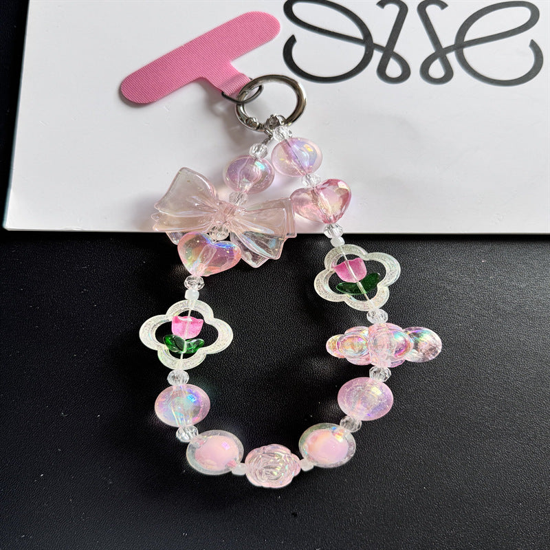 Charming Beaded Phone Charm Holder Kalsten