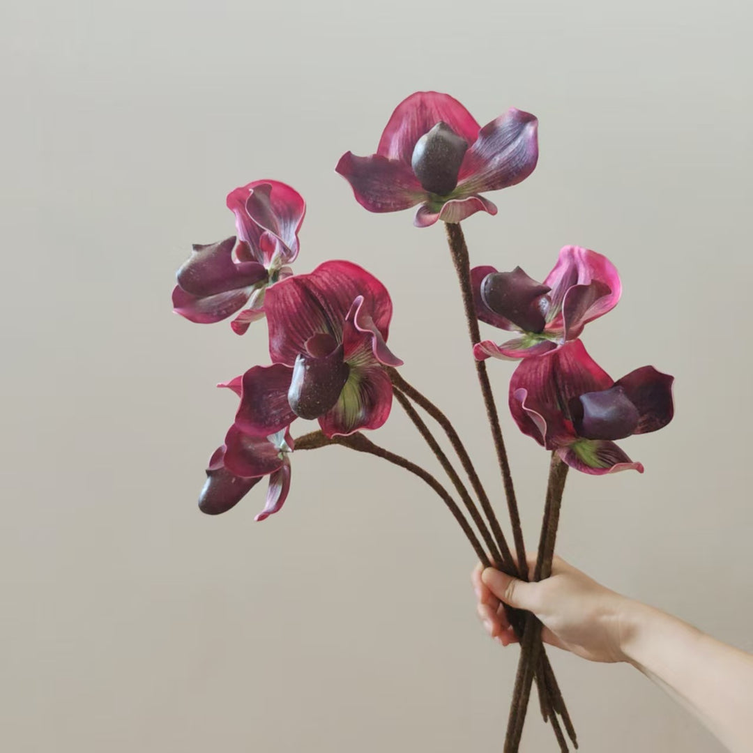 Realistic Orchid Stem Vase Decoration
