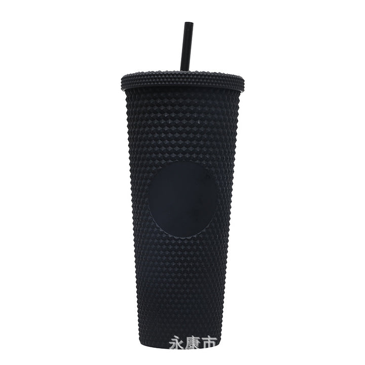 Ladies High-Quality Glitter Drinking Cup with Leak-Proof Lid and Integrated Straw Kalsten