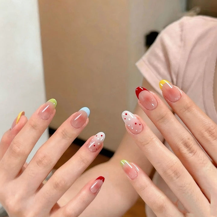 Whimsical Bunny-Themed Press-On Nail Art Set Kalsten