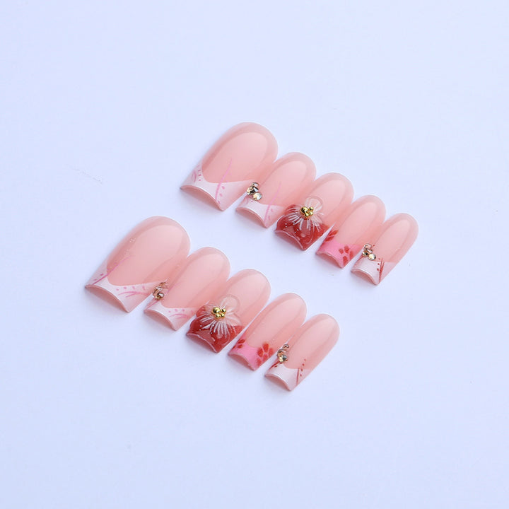Decorative Floral Press-On Nail Art Kit Kalsten