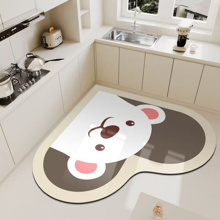 Cute Panda Themed Kitchen Floor Mat Kalsten