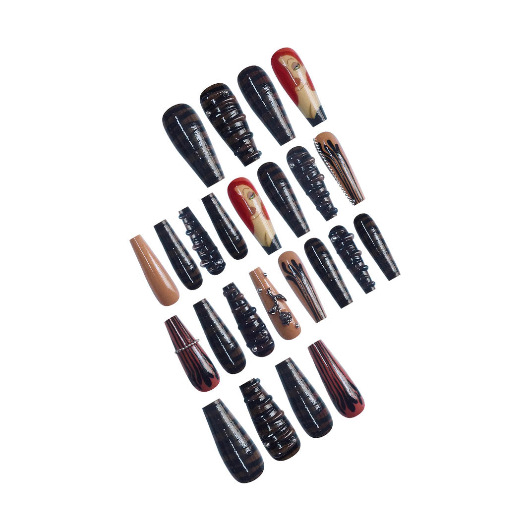 Artistic Character-Themed Press-On Nails Kalsten