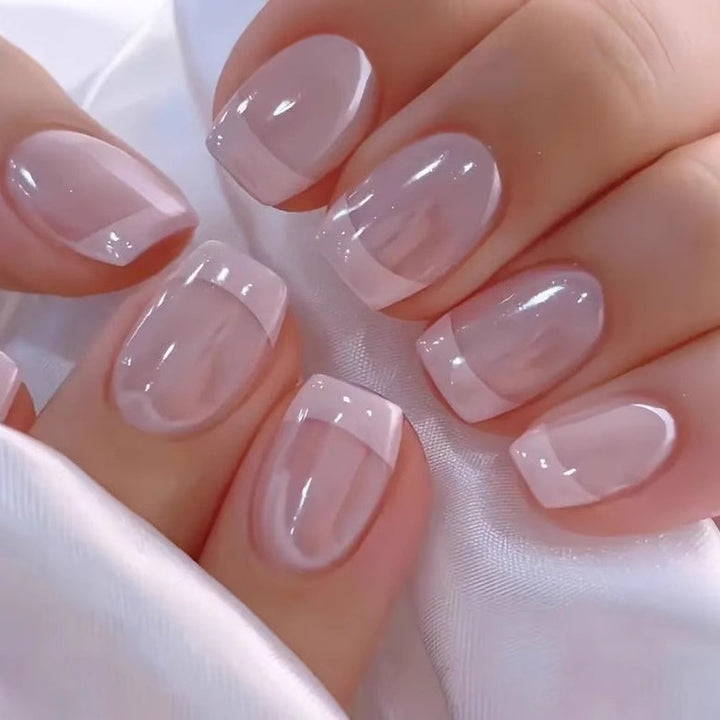 Elegant French Tip Acrylic Nail Enhancements Kalsten 1789915301