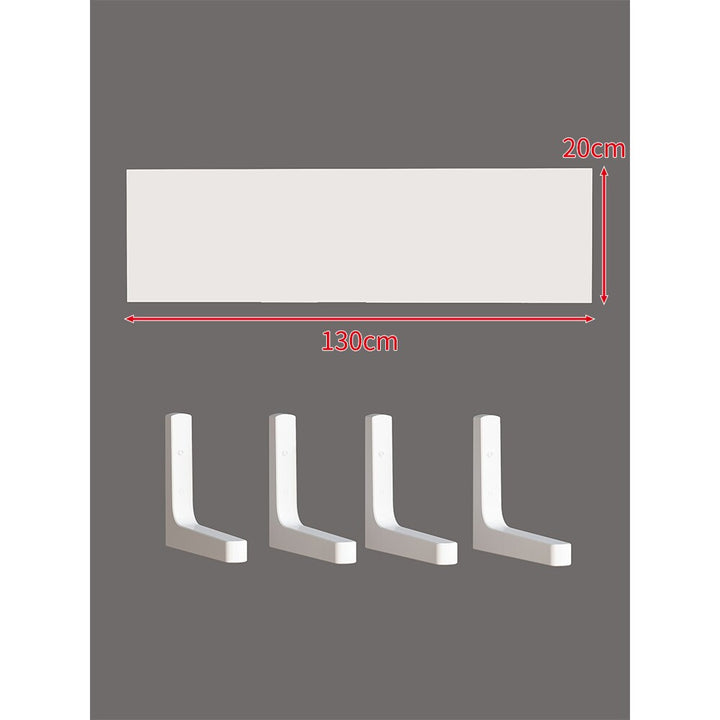 Long Narrow Floating Wall Shelf Kit with Concealed Heavy-Duty Brackets