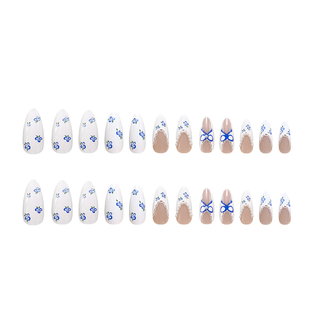 Exclusive stiletto nails with floral design Kalsten