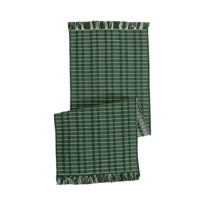 Coarse woven scarf made of cotton-linen with fringes Kalsten