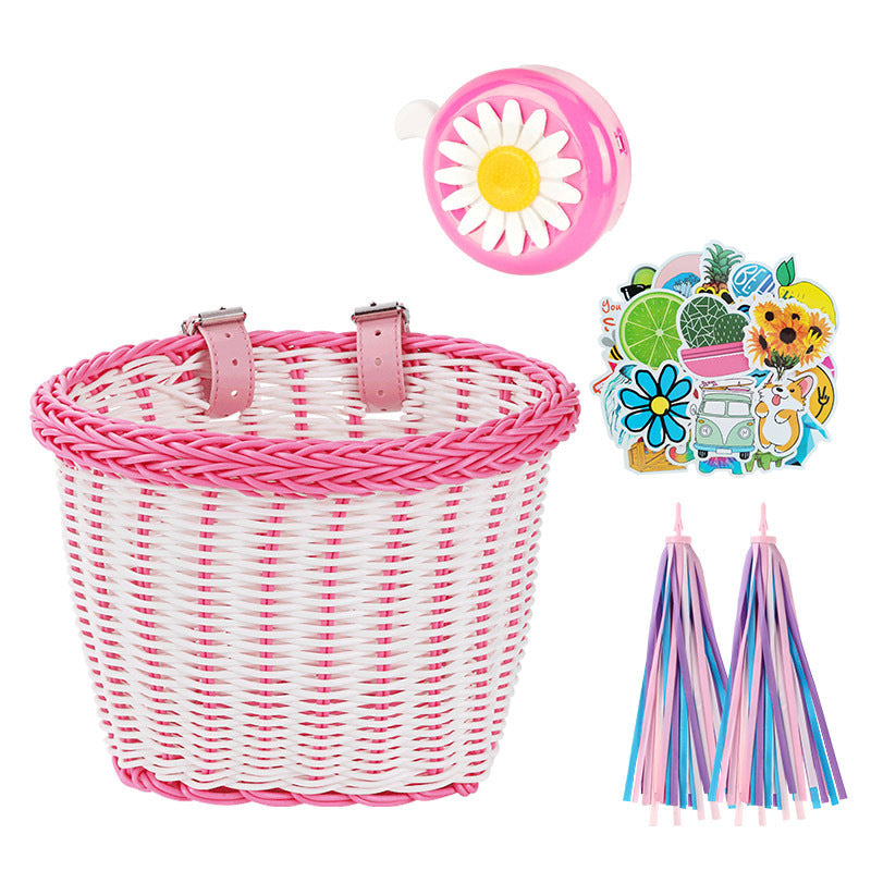 Decorative Woven Bicycle Storage Basket Kalsten