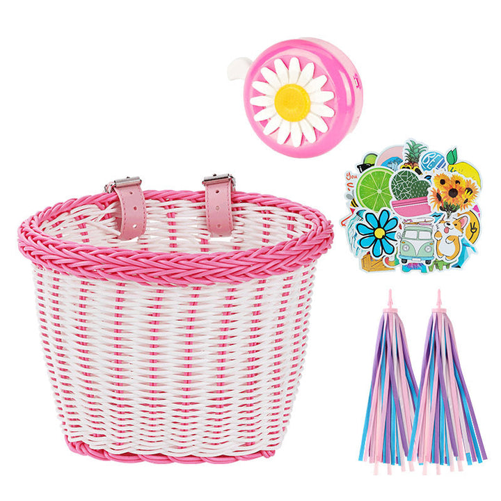 Decorative Woven Bicycle Storage Basket Kalsten