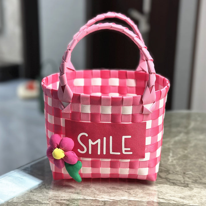Playful and Colorful Basket Bag Kalsten