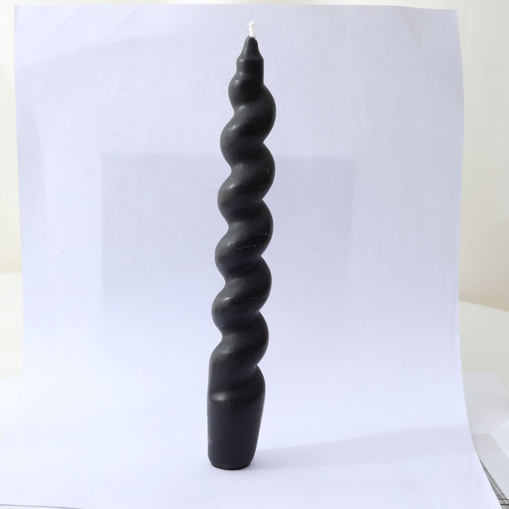 Decorative Twisted Spiral Taper Candle