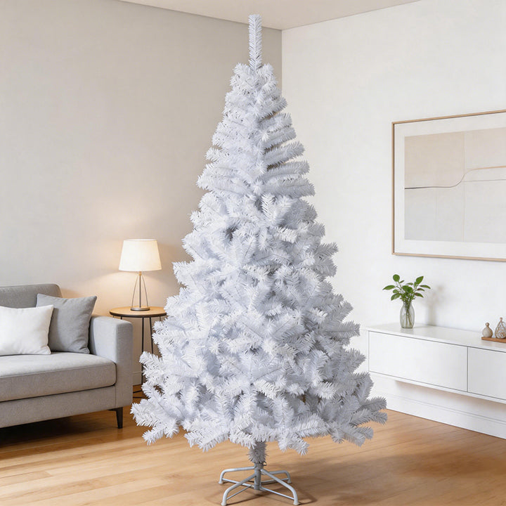 Artificial Snow-Covered Christmas Tree