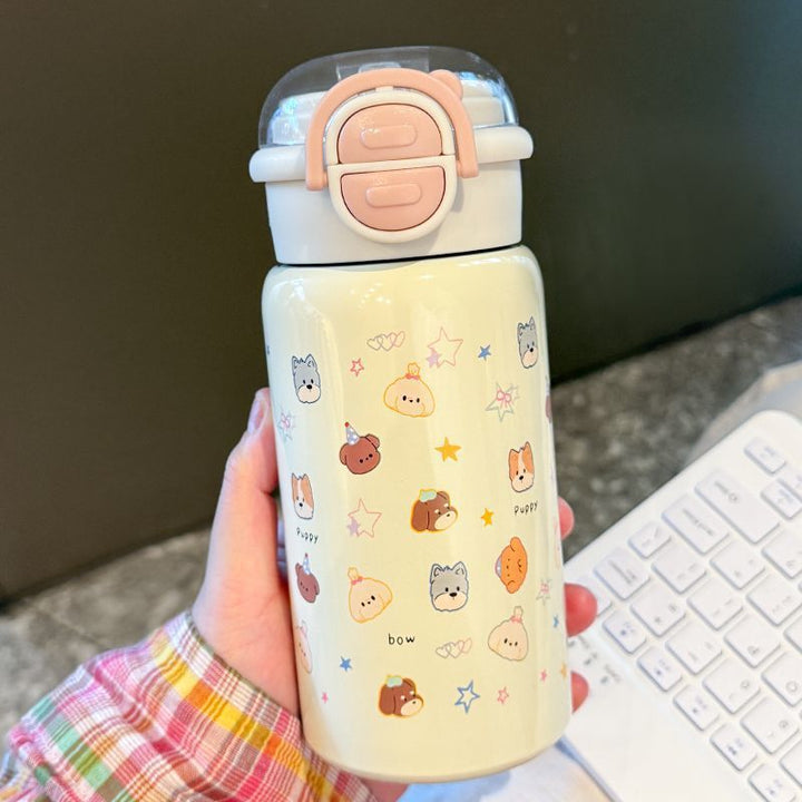 Ladies Funny Drinking Bottle with Animal Motif and Safe Closure System Kalsten