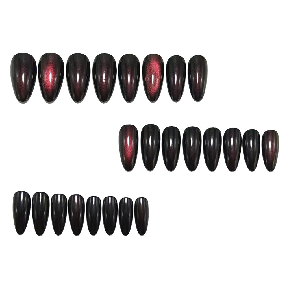 Artificial nails with high-gloss finish and gradient Kalsten