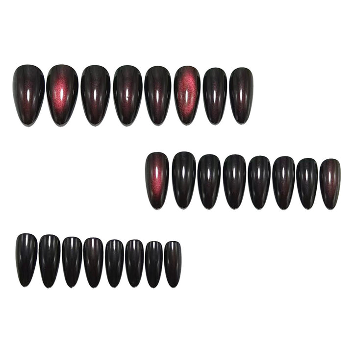 Artificial nails with high-gloss finish and gradient Kalsten