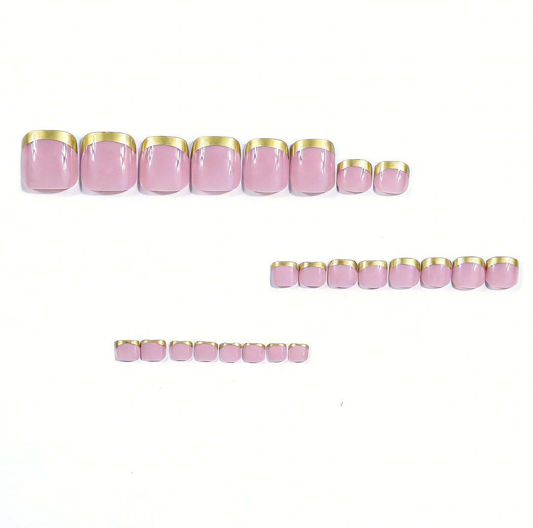 Elegant Gold Tipped Nail Art Kalsten