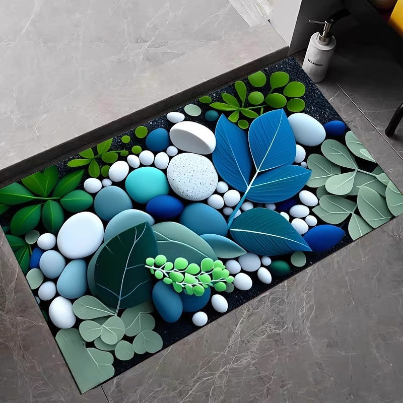 Artistic Garden-Themed Floor Mat